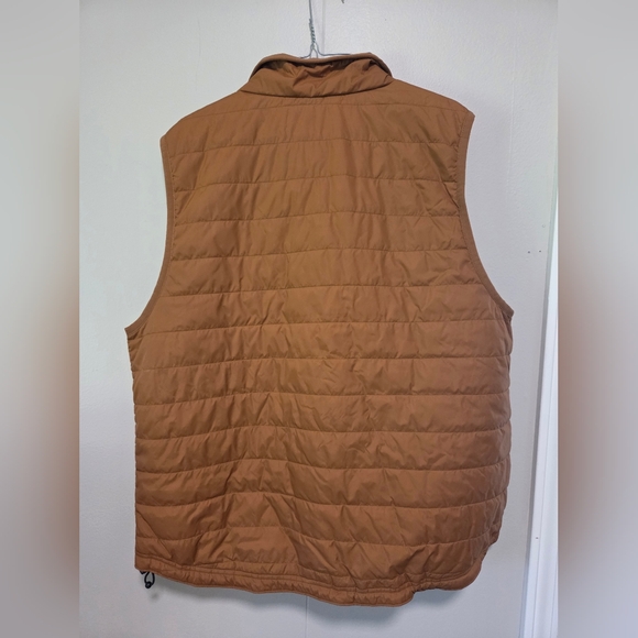 Carhartt Men's Rain Defender Tan Quilted Vest - Picture 2 of 3